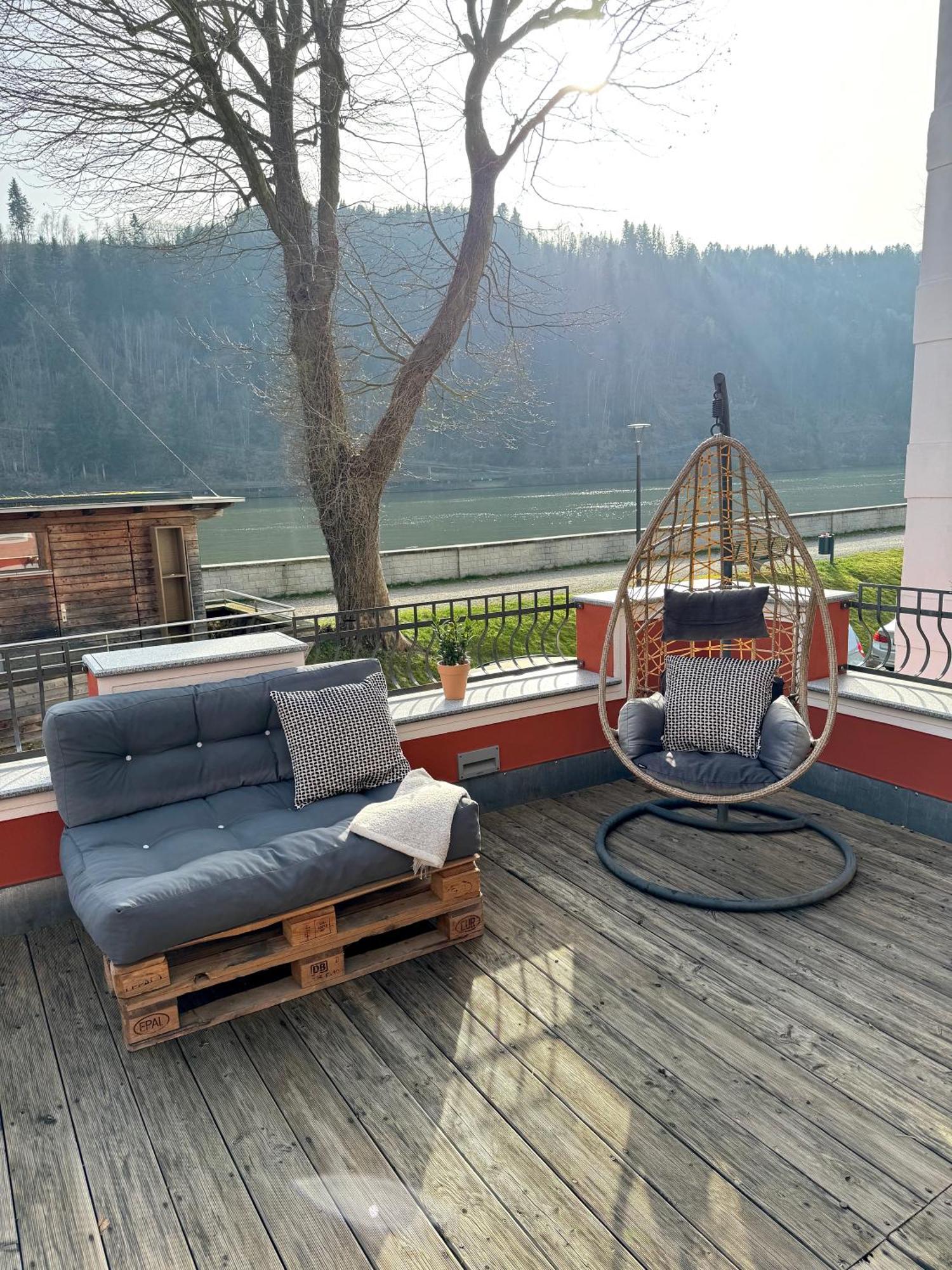 Obernzell Terrassenwohnung Mit Donaublick מראה חיצוני תמונה